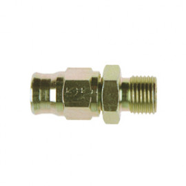 Zinc Plated Steel Straight Reusable BSP Male Fitting