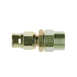 Zinc Plated Steel Straight Reusable BSP Female Fitting