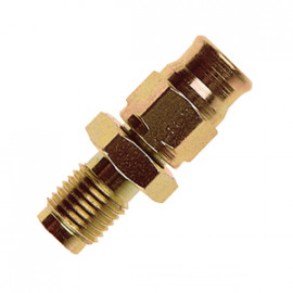 Zinc Plated Steel Metric Straight Male Fitting (Concave Seat)