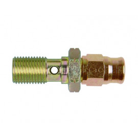 Zinc Plated Steel Metric Banjo Bolt with Hose End