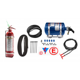 Rally Pack Lifeline 2020 FIA 3 litre Fire Marshal Mechanical Steel with 2.4 Handheld