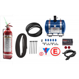 Rally Pack Lifeline 2020 FIA 3 Litre Electrical in Car Fire Extinguisher with 2.4 Handheld